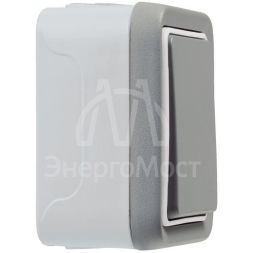 Переключатель на 2 направления 1-кл. 1п ОП Plexo 10А IP55 250В сер. Leg 069711