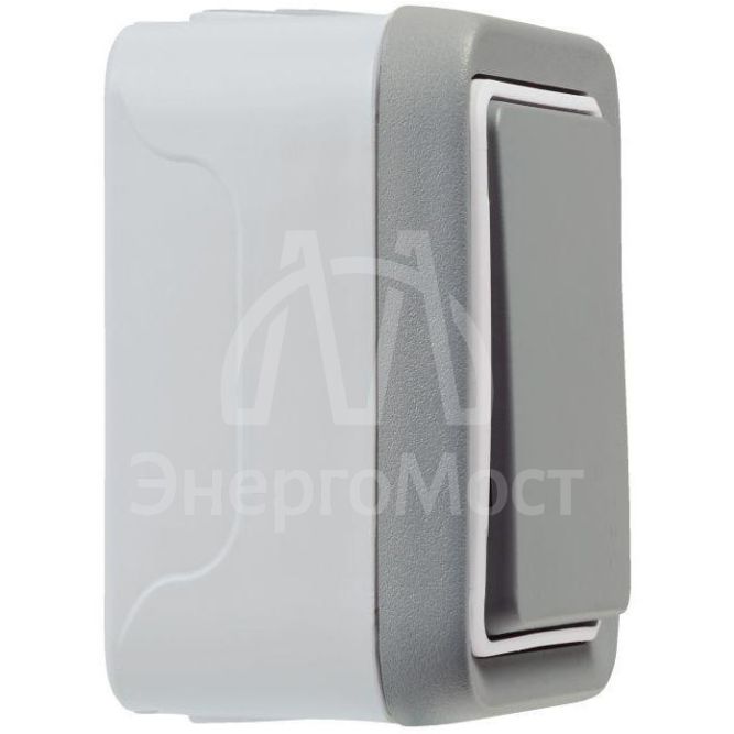 Переключатель на 2 направления 1-кл. 1п ОП Plexo 10А IP55 250В сер. Leg 069711