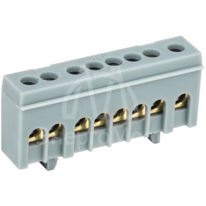 Шина L &amp;quot;фаза&amp;quot; в корп. изоляции на DIN-рейку ШНИ-6х9-8-К-Ср IEK YNN10-69-8KD-K02