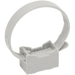 Держатель хомутный для труб со стяжкой CFF1 d16-32 сер. IEK CTA10MP-CFF132-K41-100