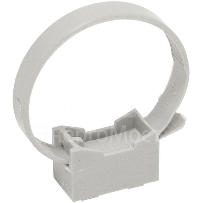 Держатель хомутный для труб со стяжкой CFF1 d16-32 сер. IEK CTA10MP-CFF132-K41-100