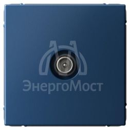 Розетка телевизионная оконечная TV ArtGallery 1дБ механизм аквамарин SE GAL001191