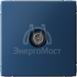 Розетка телевизионная оконечная TV ArtGallery 1дБ механизм аквамарин SE GAL001191