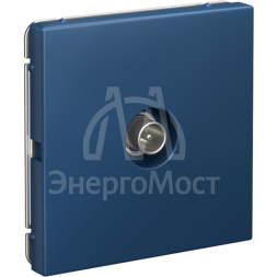 Розетка телевизионная оконечная TV ArtGallery 1дБ механизм аквамарин SE GAL001191