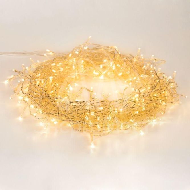 Гирлянда светодиодная &amp;quot;Светодиодный Дождь&amp;quot; 3х2м 240LED тепл. бел. IP20 230В свечение с динамикой провод прозр. Neon-Night 235-092