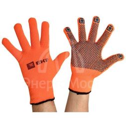 Перчатки рабочие ТОЧКА ЗИМА с ПВХ-покрытием утепленные (7 класс 9 разм) Professional EKF pe7ac-9-pro