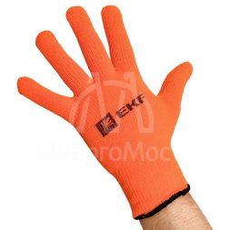 Перчатки рабочие ТОЧКА ЗИМА с ПВХ-покрытием утепленные (7 класс 9 разм) Professional EKF pe7ac-9-pro