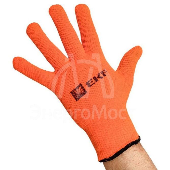Перчатки рабочие ТОЧКА ЗИМА с ПВХ-покрытием утепленные (7 класс 9 разм) Professional EKF pe7ac-9-pro
