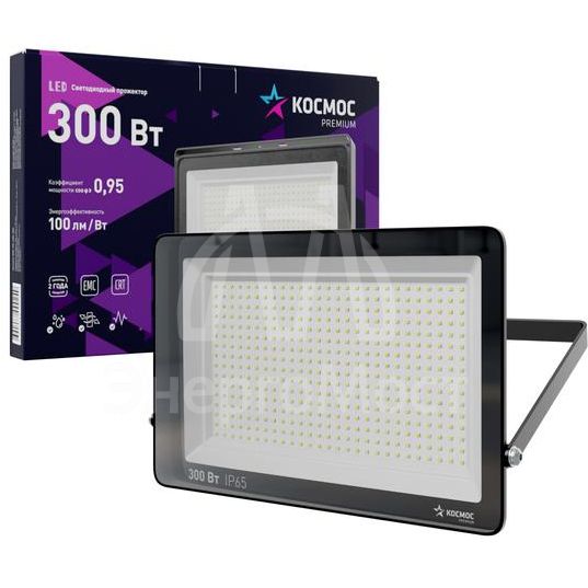 Прожектор светодиодный PREMIUM 300Вт 6500К 30000лм IP65 КОСМОС KOS_PR_LED_300
