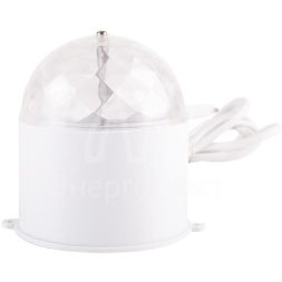 Лампа светодиодная &amp;quot;Диско&amp;quot; 3LED RGB 6Вт шар 220В многоцв. IP20 Neon-Night 601-252