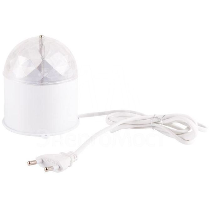 Лампа светодиодная &amp;quot;Диско&amp;quot; 3LED RGB 6Вт шар 220В многоцв. IP20 Neon-Night 601-252