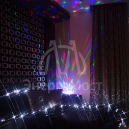 Лампа светодиодная &amp;quot;Диско&amp;quot; 3LED RGB 6Вт шар 220В многоцв. IP20 Neon-Night 601-252