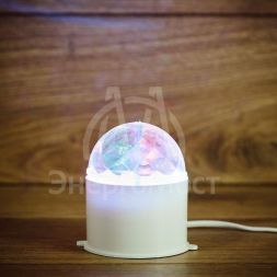 Лампа светодиодная &amp;quot;Диско&amp;quot; 3LED RGB 6Вт шар 220В многоцв. IP20 Neon-Night 601-252
