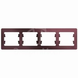 Рамка 4-м Glossa горизонт. баклажан. SchE GSL001104