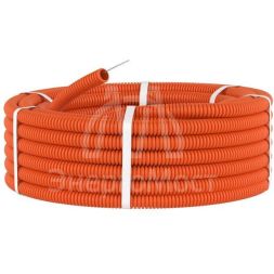 Труба гофрированная ПНД d16мм тяжелая с протяж. оранж. (уп.100м) DKC 71516