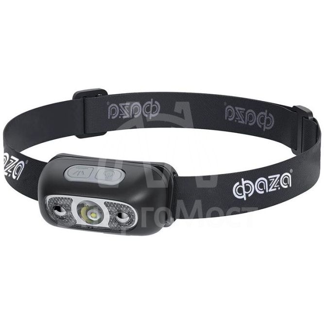 Фонарь аккумуляторный налобный AccuFH3-L3W-SENS XPE 800мАч с датчиком движения 4 режима ФАZА 5044906