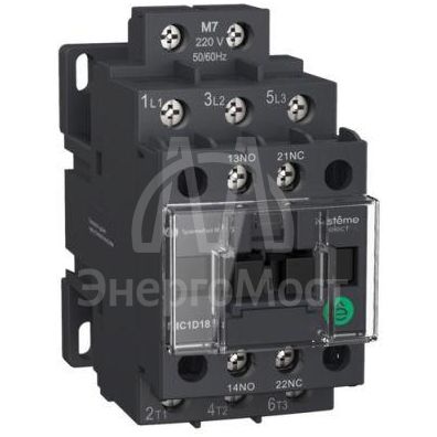Контактор MC1D 3п 9А кат. 24В DC 1НО+1НЗ SE MC1D09BD