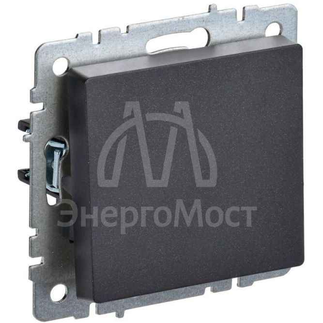 Выключатель 1-кл. СП BRITE ВС10-1-0-БрЧ 10А черн. IEK BR-V10-0-10-K02
