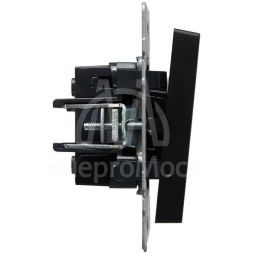 Выключатель 1-кл. СП BRITE ВС10-1-0-БрЧ 10А черн. IEK BR-V10-0-10-K02