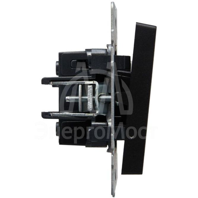 Выключатель 1-кл. СП BRITE ВС10-1-0-БрЧ 10А черн. IEK BR-V10-0-10-K02