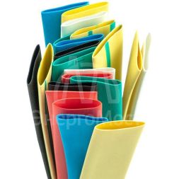 Набор трубок термоусадочных ТУТ нг тонкостен. 8/4 (7 цветов по 3шт 100мм) EKF tut-n-8