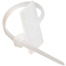 Хомут кабельный ХП2 2.5х100 нейл. бел. с таб. 24х10 (уп.100шт) IEK UHH62-3-100-100