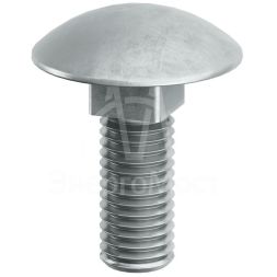 Винт с гладкой головкой и квадратным подголовником М6х16 гор. оцинк. DKC CM010616HDZ