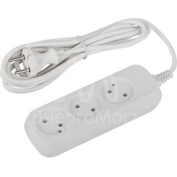 Удлинитель электрический UDL-10-330 Greenline 3 розетки без заземления 3м ПВС 2х0.75кв.мм Эра Б0065072