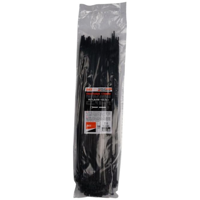 Хомут кабельный PCT 4.8х350-100BL 4.8х350 PA6.6 черн.(уп.100шт) JazzWay 5054660