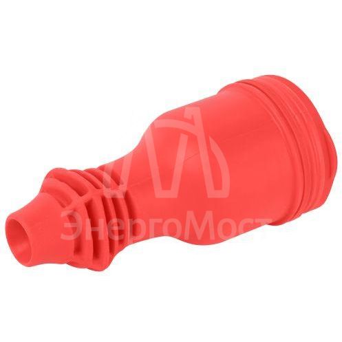 Розетка RX11-R-IP44 прямая с заземл. каучук красн. ЭРА Б0069326