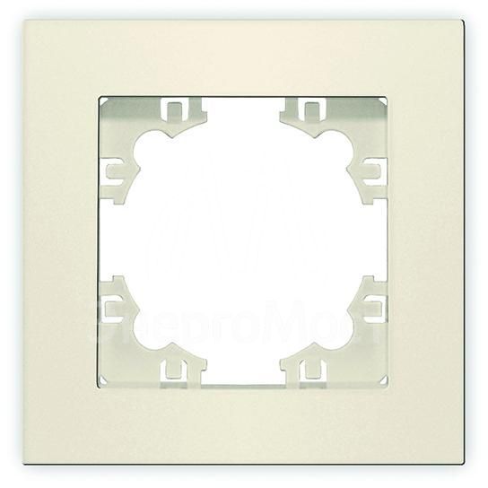 Рамка 1-м Афина сл. кость (ivory) Universal A0053-I