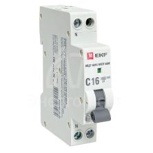 Выключатель автоматический дифференциального тока 1мод. C 16А 30мА тип AC 6кА АВДТ-63М (электрон.) PROxima EKF DA63M-16-30