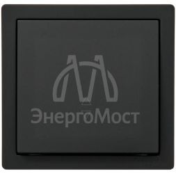 Выключатель 1-клав. проходной LETO черн. бархат LEZARD 752-4200-105