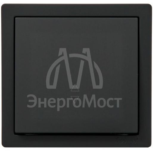 Выключатель 1-клав. проходной LETO черн. бархат LEZARD 752-4200-105