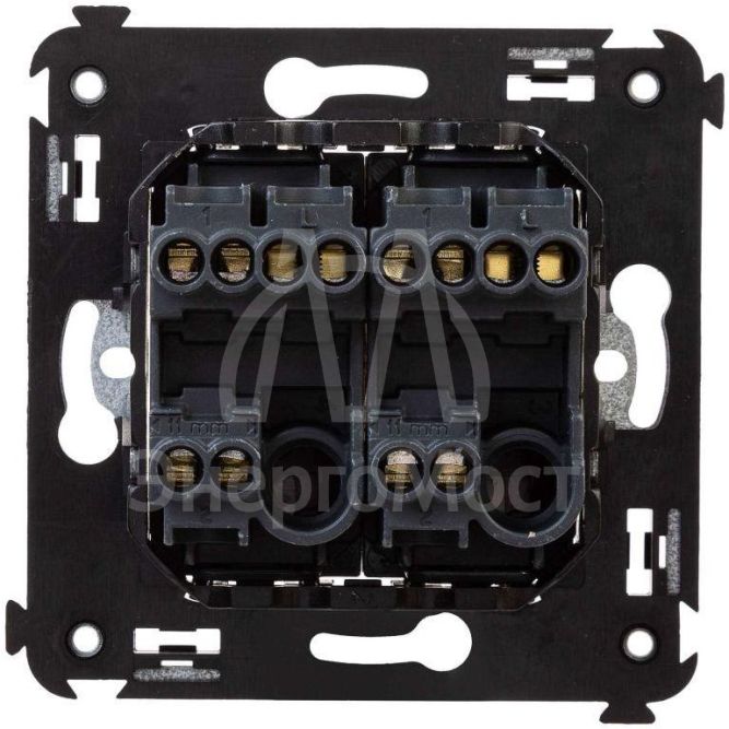 Переключатель 2-кл. СП Avanti &amp;quot;Черный матовый&amp;quot; DKC 4412114