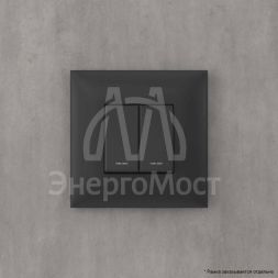 Переключатель 2-кл. СП Avanti &amp;quot;Черный матовый&amp;quot; DKC 4412114