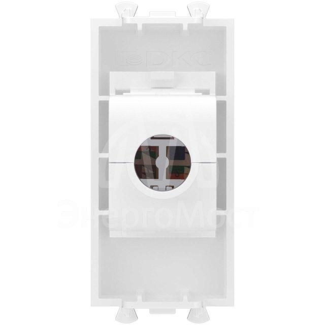Розетка компьютерная 1мод. Avanti &amp;quot;Белое облако&amp;quot; RJ45 кат.5E без шторок модульная механизм DKC 4400661