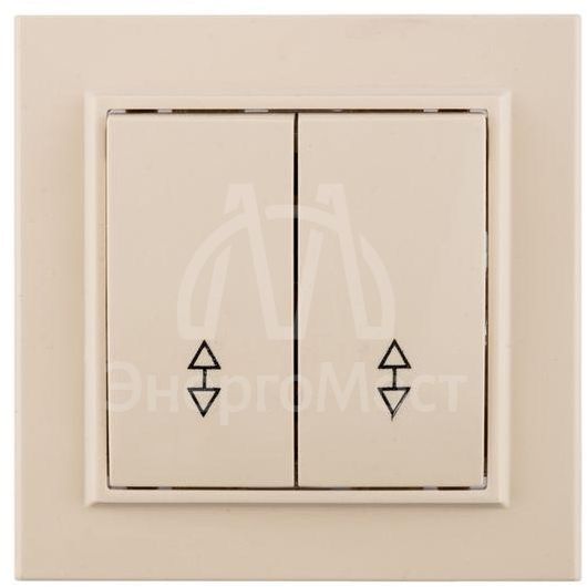 Переключатель проходной 2-кл. СП Минск 10А IP20 беж. EKF ERV10-026-20