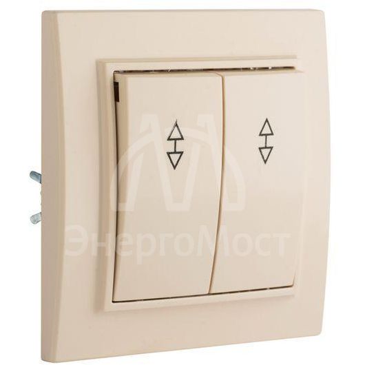 Переключатель проходной 2-кл. СП Минск 10А IP20 беж. EKF ERV10-026-20