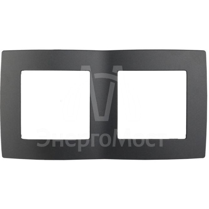 Рамка 2-м 12-5002-05 антрацит ЭРА Б0014755