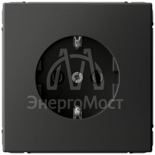 Розетка ArtGallery 16А с заземл. быстрозажим. клем. механизм базальт SE GAL001443S