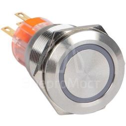 Кнопка S-Pro67 19мм без фикс. с зел. подсветкой 230В PROxima EKF s-pro67-121