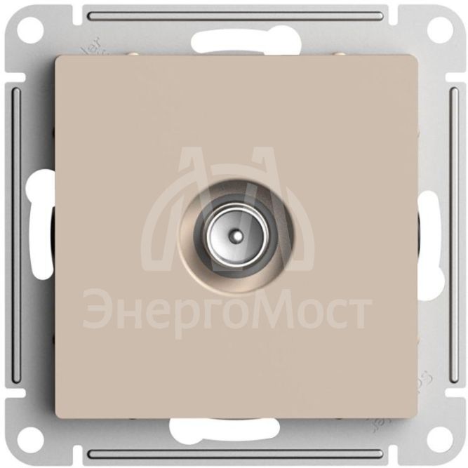 Розетка телевизионная TV AtlasDesign коннектор механизм песочн. SE ATN001293