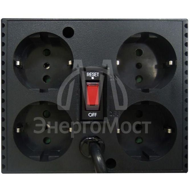 Стабилизатор напряжения TCA-2000 1000Вт 2000В.А черн. POWERCOM 808561