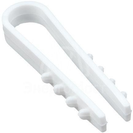 Дюбель-хомут d5-10мм для круглого кабеля бел. (уп.50шт) PROxima EKF plc-ncs50-5x10w