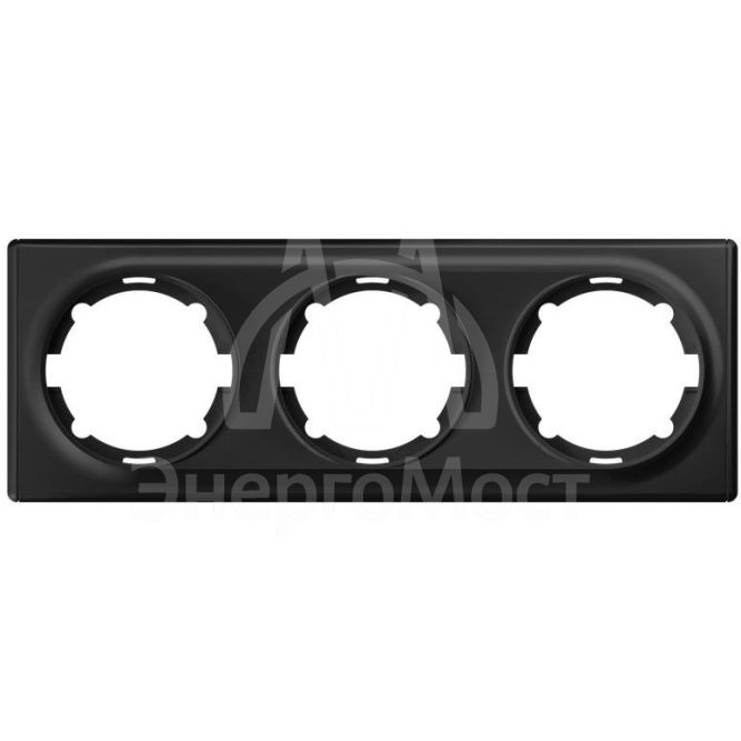 Рамка 3-м Florence черн. 1E52301303 OneKeyElectro 2172830