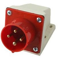 Вилка стационарная для наружной установки PPC 524 3Р+РЕ 32А 380В IP44 Pro JazzWay 5072893