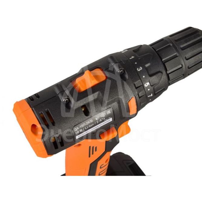 Дрель-шуруповерт Вихрь ДА-18Л-2К/Б (2,0 А/ч) (бесщеточный двигатель)