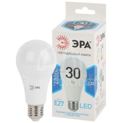 Лампа светодиодная LED A65-30W-840-E27 30Вт A65 грушевидная 4000К нейтр. бел. E27 Эра Б0048016