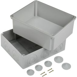 Коробка распаячная ОП 240х195х165 IP55 КМ41274 RAL7035 IEK UKO10-240-195-165-K41-55